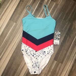 One piece womens chubbies swimsuit size small